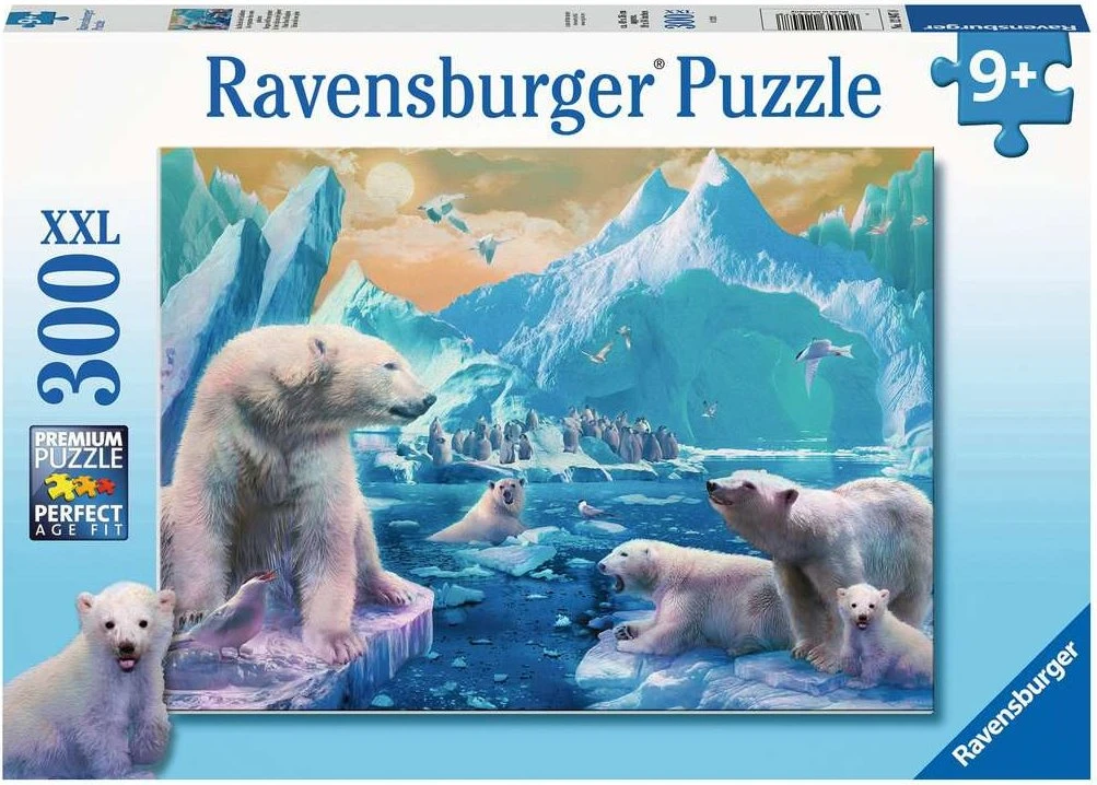 1000 Teile XXL-Puzzle – Zwei Eisbärenjunge Im Schnee – Motiv Aus Der Bären-Kollektion