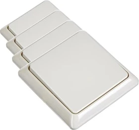 Schneider Electric ELSO Taster 42V/1A Unterputz RENOVIERUNG, perlweiß