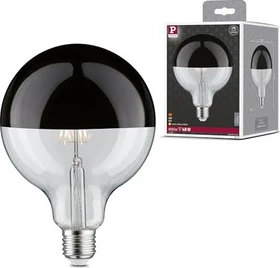 Paulmann Modern Classic Edition LED Globe E27 6.5W/827 warmweiß Kopfspiegel schwarz-chrom
