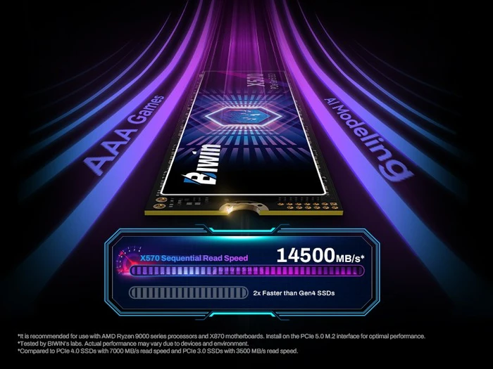 Biwin Black Opal X570 4TB, M.2 2280 / M-Key / PCIe 5.0 x4