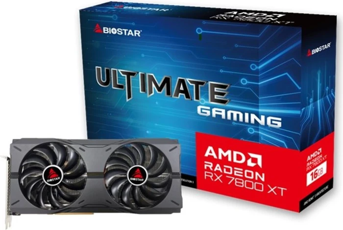 Biostar Radeon RX 7800 XT, 16GB GDDR6, HDMI, 3x DP
