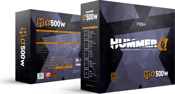 Nox Xtreme Alpha Bronze Edition 500W, ATX 2.31