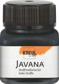 Kreul Javana Stoffmalfarbe für helle Stoffe, schwarz, 20ml