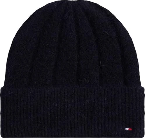 Tommy Hilfiger Flag mit flauschiger Wolle Beanie space blue