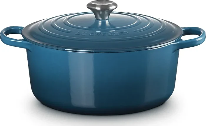 Le Creuset Signature Gusseisen Bräter rund 26cm 5.3l deep teal