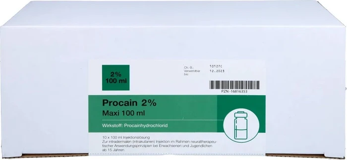 medphano Procain pharmarissano 2% Injektionslösung Ampullen, 1l (10x 100ml)
