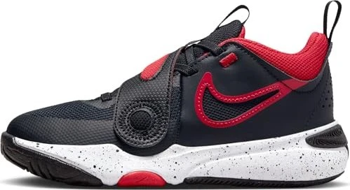 Nike Team Hustle D 11 black/white/university red (Junior)