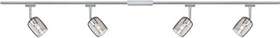Paulmann URail Blossom Schienensystem Spot G9 Rauchglas 2.2m chrom matt, 4 Stück