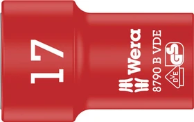 Wera 8790 B VDE Zyklop Außensechskant Steckschlüssel 3/8", 17x46mm