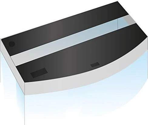 Juwel Klappensatz Vision 180, 2-teilig, schwarz