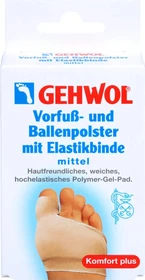 Gehwol Vorfuß- und Ballenpolster mit Elastikbinde mittel, 1 Stück