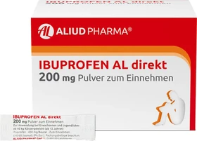 Aliud Ibuprofen AL direkt 200mg Pulver Portionsbeutel, 20 Stück