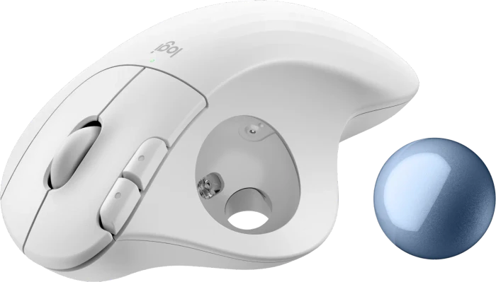 Logitech Ergo M575S Silent Wireless Trackball, Offwhite, Logi Bolt, Bluetooth
