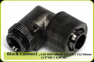 Nanoxia Black Connect 130 S90 "Elbow", Schlauchanschluss
