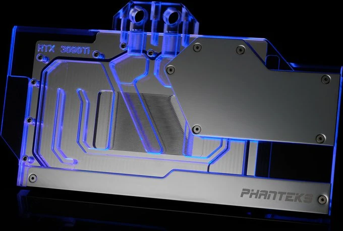 Phanteks Glacier G30 MSI 3090 Ti Suprim/Gaming chrome, mit Backplate