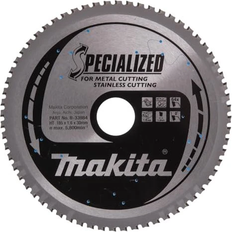 Makita Specialized Kreissägeblatt 64Z, 185x1.6x30mm, 1 Stück