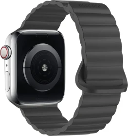 Decoded Silicone Traction Loop Band für Apple Watch 42mm graphene black