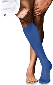 Falke No. 9 Pure Fil d'Écosse Socken cobalt (Herren)