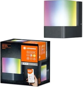Osram Ledvance SMART+ Outdoor WiFi Cube Wall 9.5W Wandleuchte dunkelgrau
