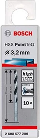 Bosch Professional HSS PointTeQ Spiralbohrer, 3.2x36x65mm, 10 Stück