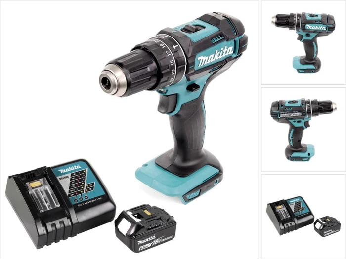 Makita DHP482RG1 Akku-Schlagbohrschrauber inkl. Akku 6.0Ah