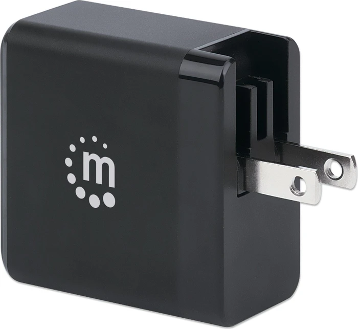 Manhattan GaN Power Delivery USB-Ladegerät 65W schwarz