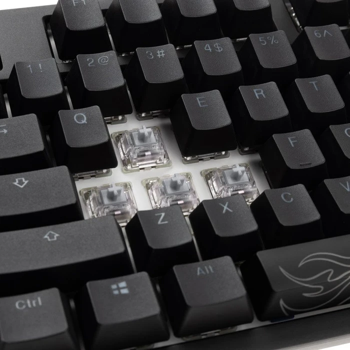 Ducky Shine 7 PBT, LEDs RGB, Blackout Edition, schwarz, MX SPEED RGB Silver, USB, US