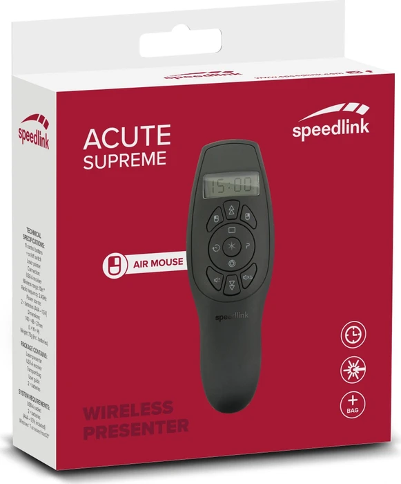 Speedlink Acute Supreme Presenter und Air Maus schwarz, USB-A