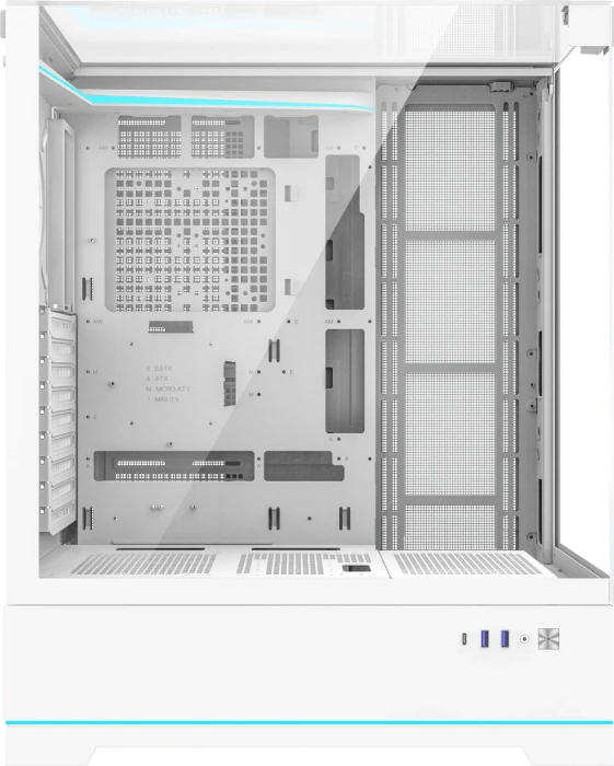 DarkFlash DY450L Pro White, Glasfenster