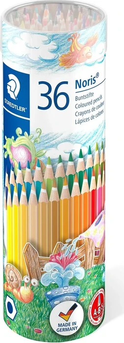 Staedtler Noris 144 Buntstift sortiert, Rundbox, 36er-Set