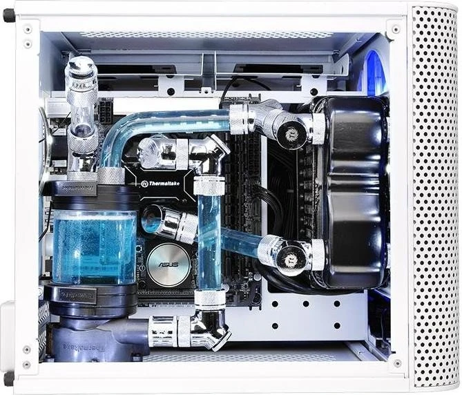 Thermaltake Core V1 Snow Edition, Acrylfenster, Mini-ITX