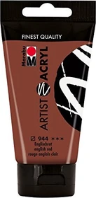 Marabu Artist Acryl Acrylfarbe, englischrot, 75ml