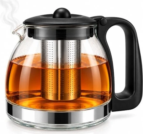 T24 Glaskanne mit Teesieb Teekanne 1.25l