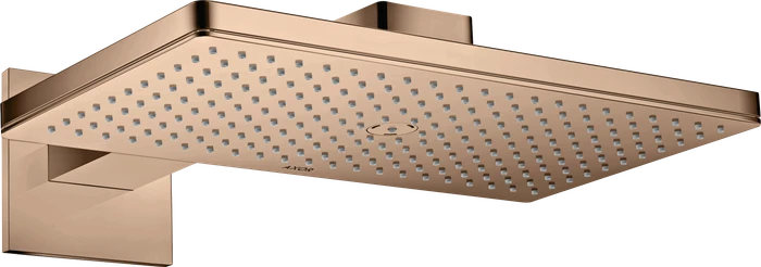 Hansgrohe Axor ShowerSolutions Kopfbrause 460/300 1jet eckig mit Brausearm polished red gold