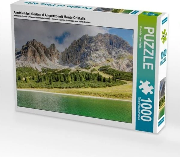 Calvendo Almteich bei Cortina d Ampezzo mit Monte Cristallo