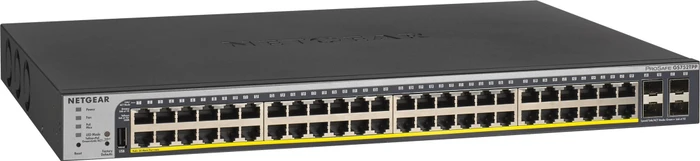 Netgear ProSAFE GS700 Rackmount Gigabit Smart Switch, 48x RJ-45, 4x SFP, 760W PoE+