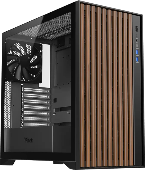 iTek Woody Black, Glasfenster