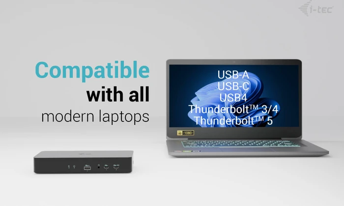 i-tec Intelligent Dual Display Docking Station, USB-C 3.1 [Buchse]