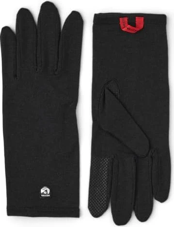 Hestra Merino Wool Liner Innenhandschuhe schwarz
