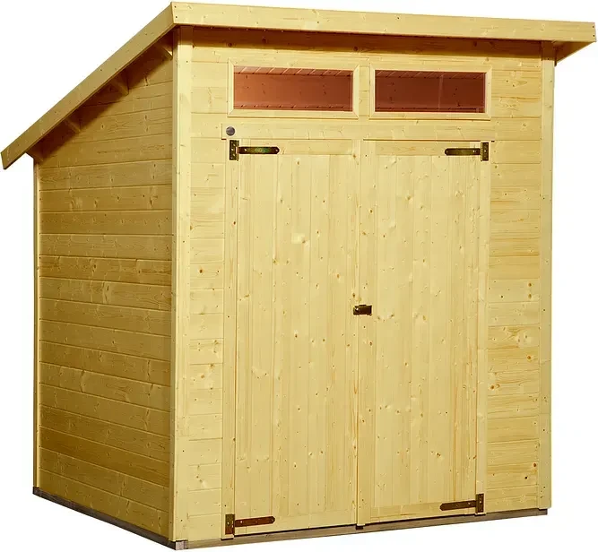Weka 325 A 198x194cm Gerätehaus eiche hell lasiert