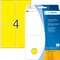 Herma Vielzwecketiketten, 52x82mm, gelb, 32 Blatt (128 Etiketten) Vorschaubild