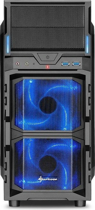 Sharkoon VG5-W, blau, Acrylfenster