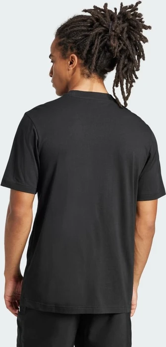 adidas Essentials Small Logo Single Jersey T-Shirt kurzarm schwarz/weiß (Herren)
