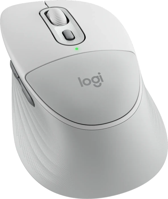 Logitech Signature Comfort Plus M850 L, Off-White, Logi Bolt, USB/Bluetooth