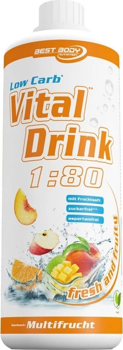Best Body Nutrition Vital Drink Zerop Multifrucht 1l