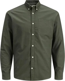 Jack & Jones Slim Fit Hemd langarm forest night (Herren)