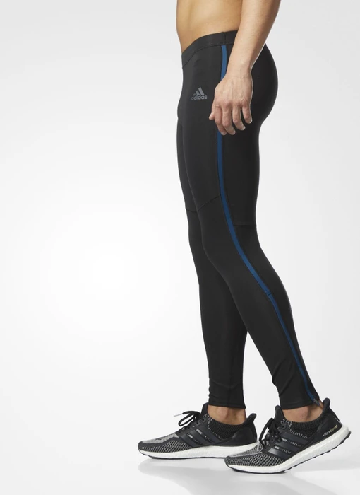 adidas Response Tights Laufhose lang schwarz/blau (Herren)