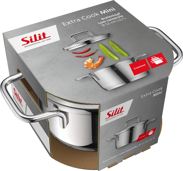 WMF Silit Extra Cook Mini-Bratentopf mit Deckel 12cm 700ml
