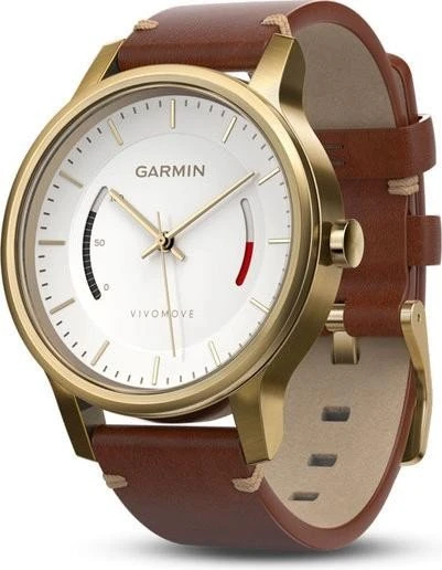 Garmin vivomove Premium Aktivitäts-Tracker gold/braun