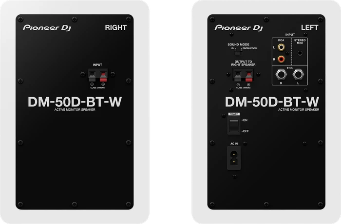 Pioneer DJ DM-50D-BT weiß, Paar